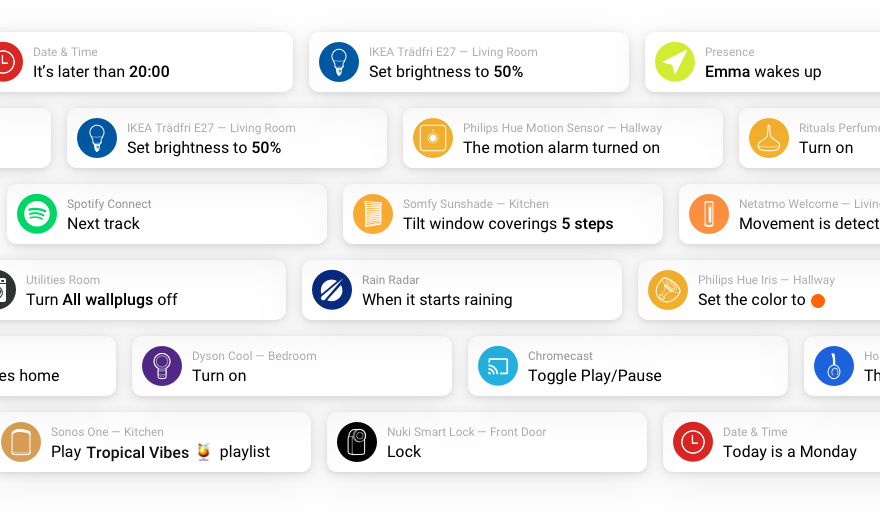 Homey Flow smart home automation